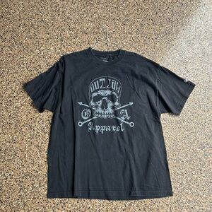 Black Skull Graphic Short Sleeve Tee